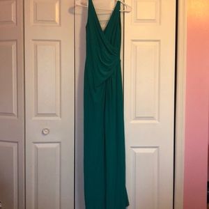 Teal long formal dress